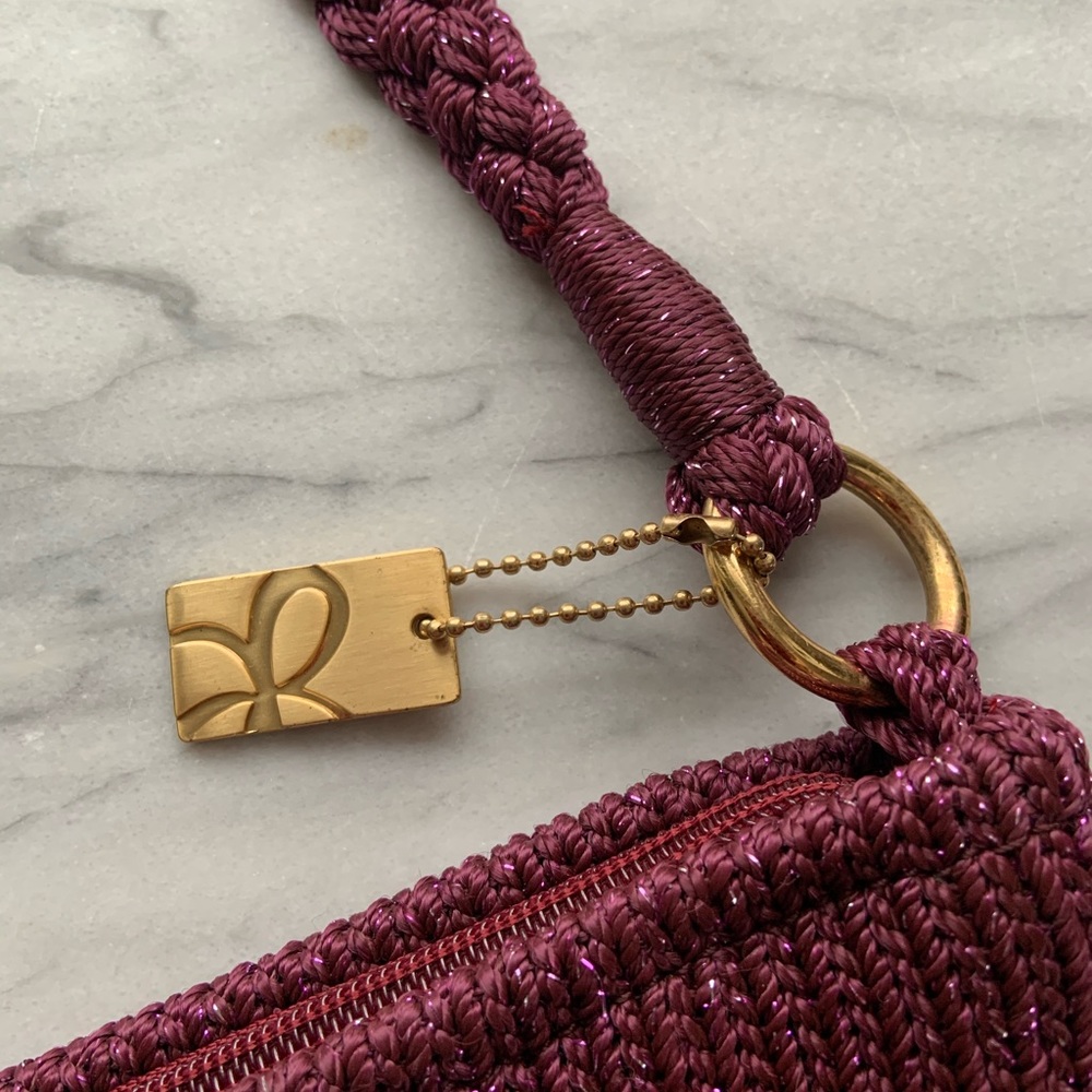 Lina Purple Knitted Purse - Picture 3 of 8